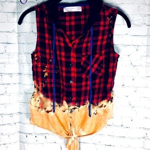 ✂️ Handmade Skater-Punk Bleached Flannel 💯